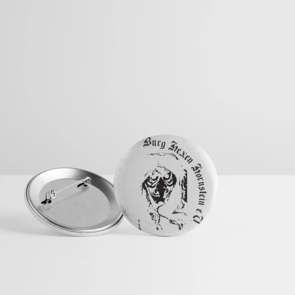 Burg Hexen Hornstein Buttons klein 25 mm (5er Pack) - Weiß