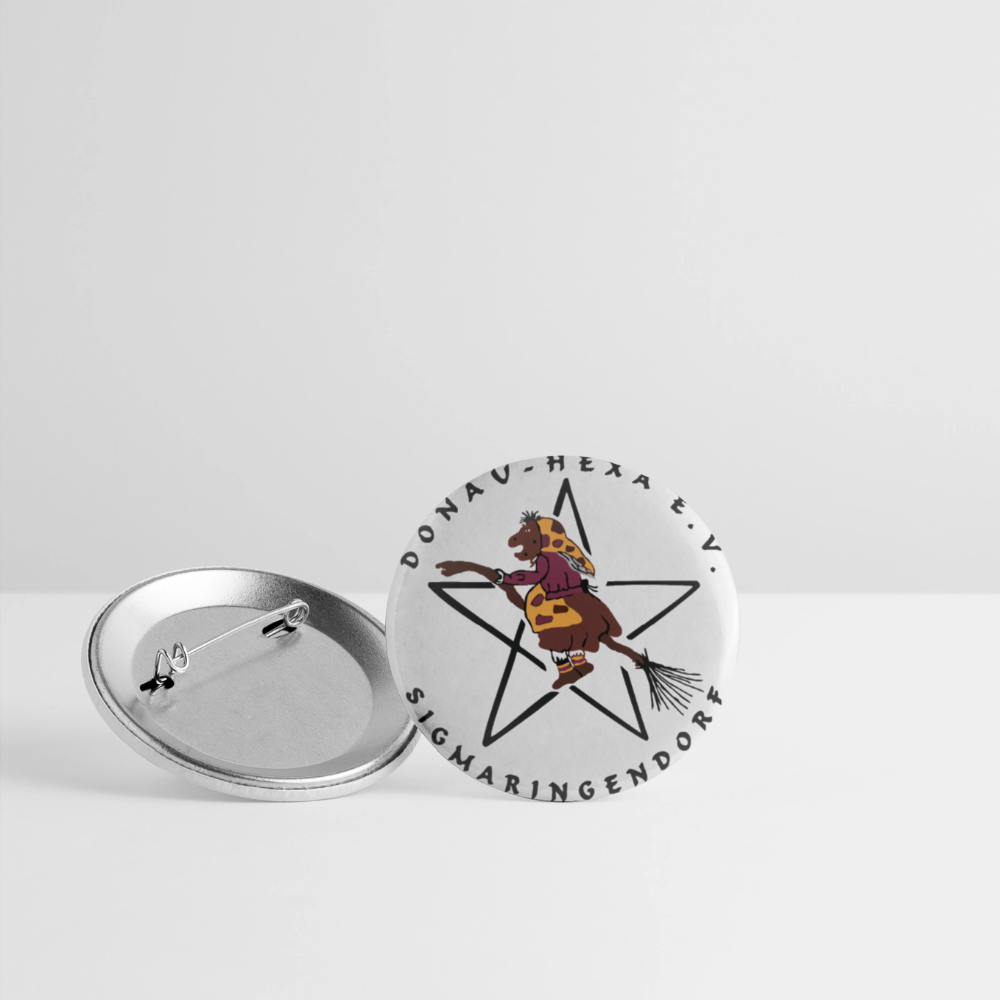 Donauhexa Buttons klein 25 mm (5er Pack) - Weiß