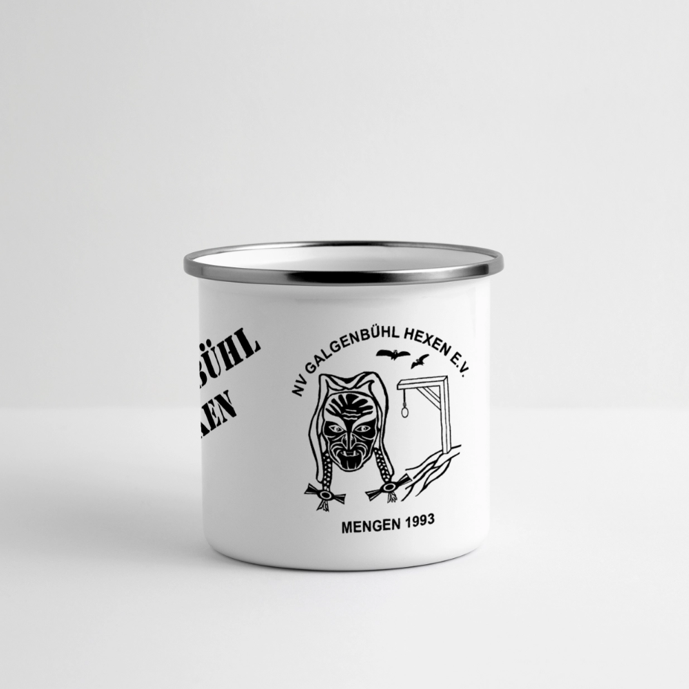 Galgenbühl Hexen Tasse Metall - Weiß